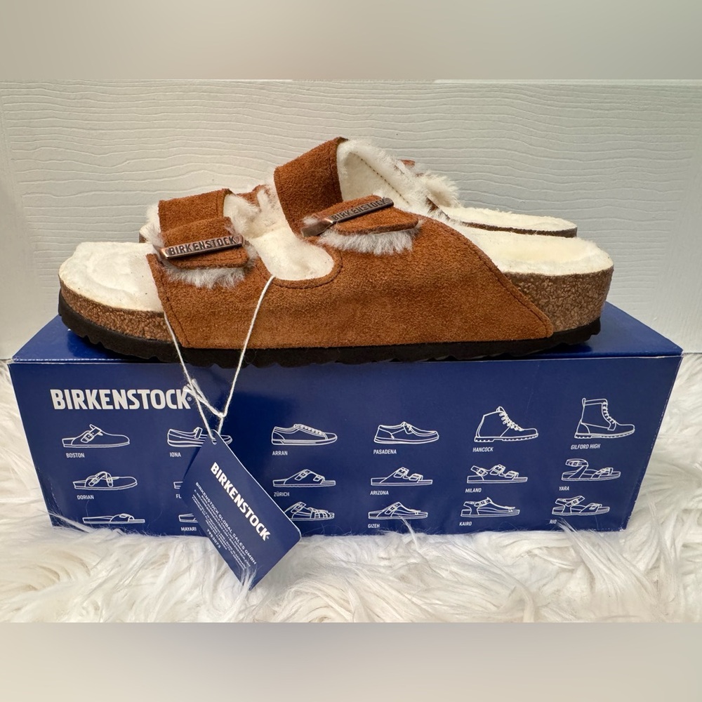 Birkenstock Shearling Arizona Sandals